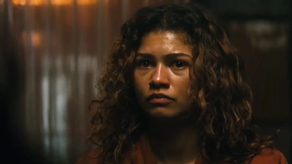 Zendaya in Euphoria Season 3 emotional scene after shocking finale
